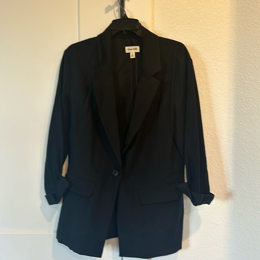 Blazer open edit black
